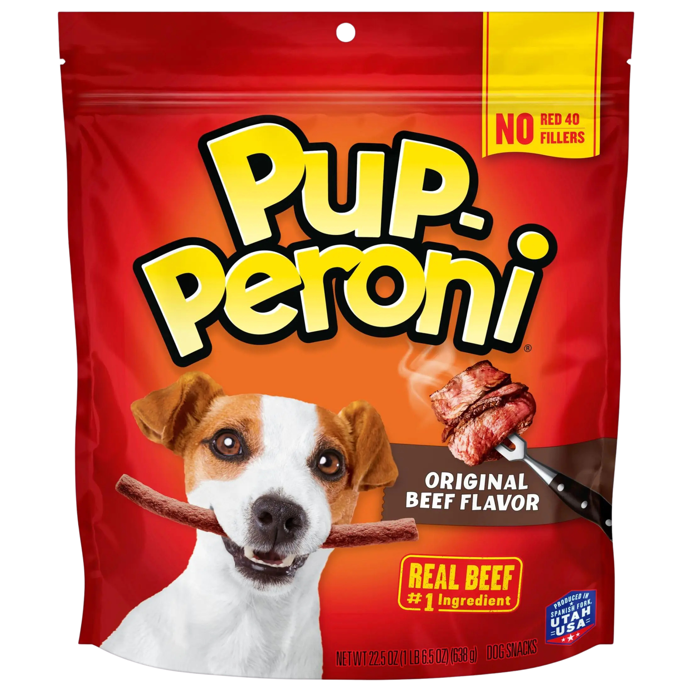 GYCO Pup-Peroni Original Beef Flavor Dog Treats 22.5oz Bag. Soft and Chewy Dog Treats.