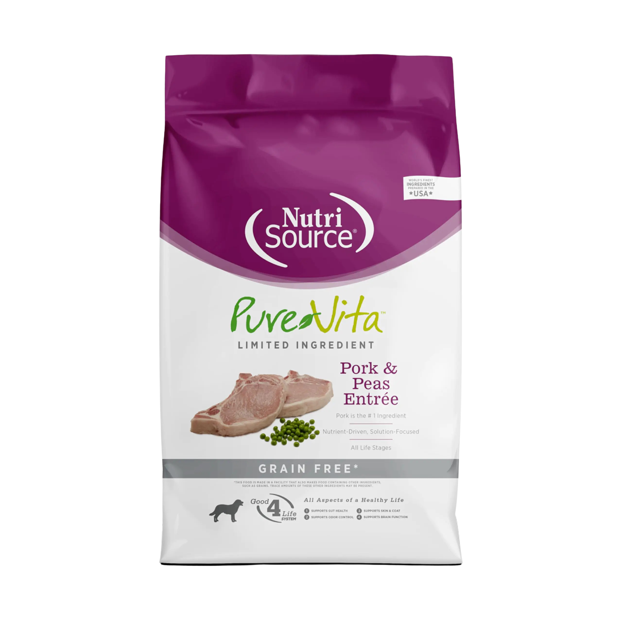 PureVita Grain Free Pork & Pea Dog Food (5 lb)