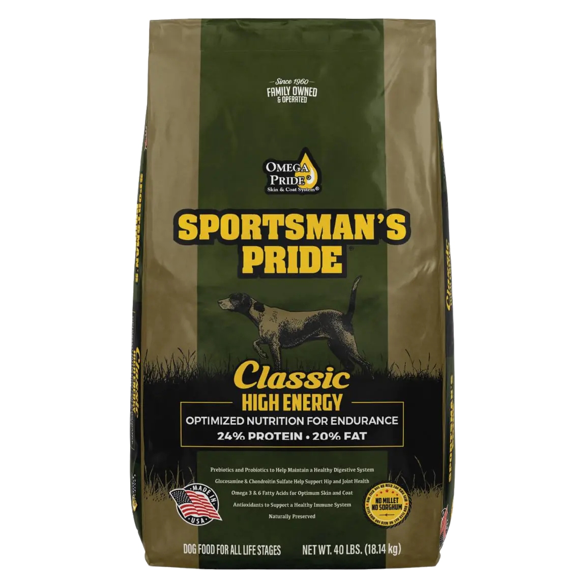 Sportsmans Pride Classic 24/20 High Energy Dry Dog Food 40-lb Bag