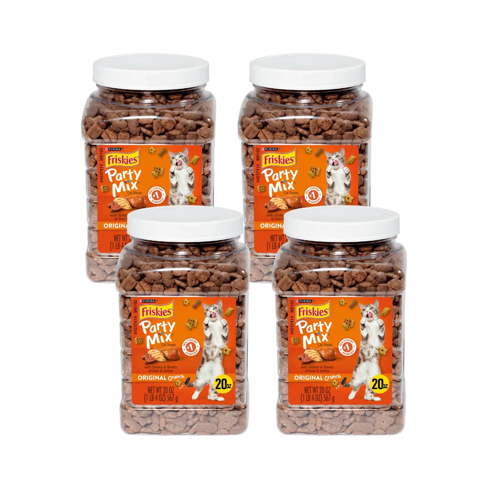 Friskies Party Mix Original Crunch Cat Treats 20 OZ Pack-4