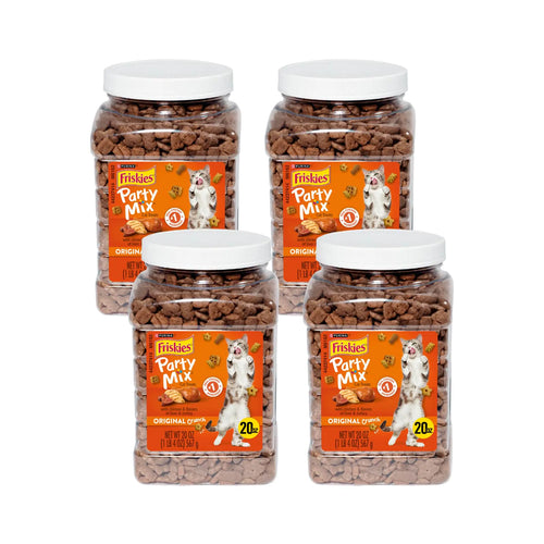 Friskies Party Mix Original Crunch Cat Treats 20 OZ Pack-4